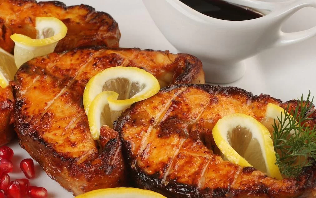 Шашлык из осетрины
